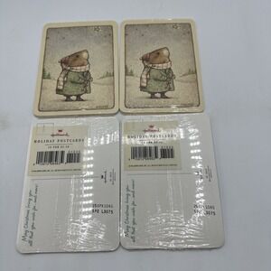 Hallmark Christmas Mouse Postcards.  Bowers Artist.  4 Packs Of 10